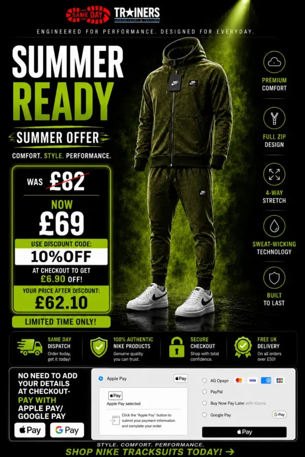 NIKE OPTIC TRACKSUIT GREEN