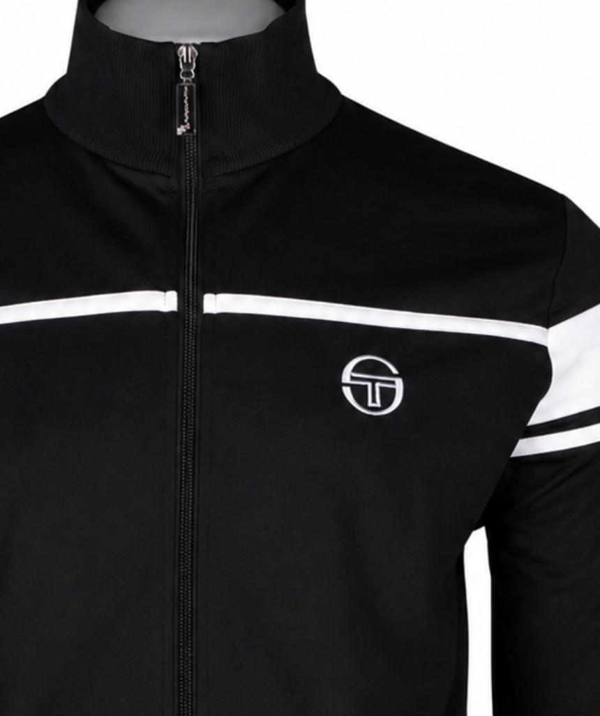 Sergio Tacchini Damarindo Track Top – Retro Casual Full Zip Jacket