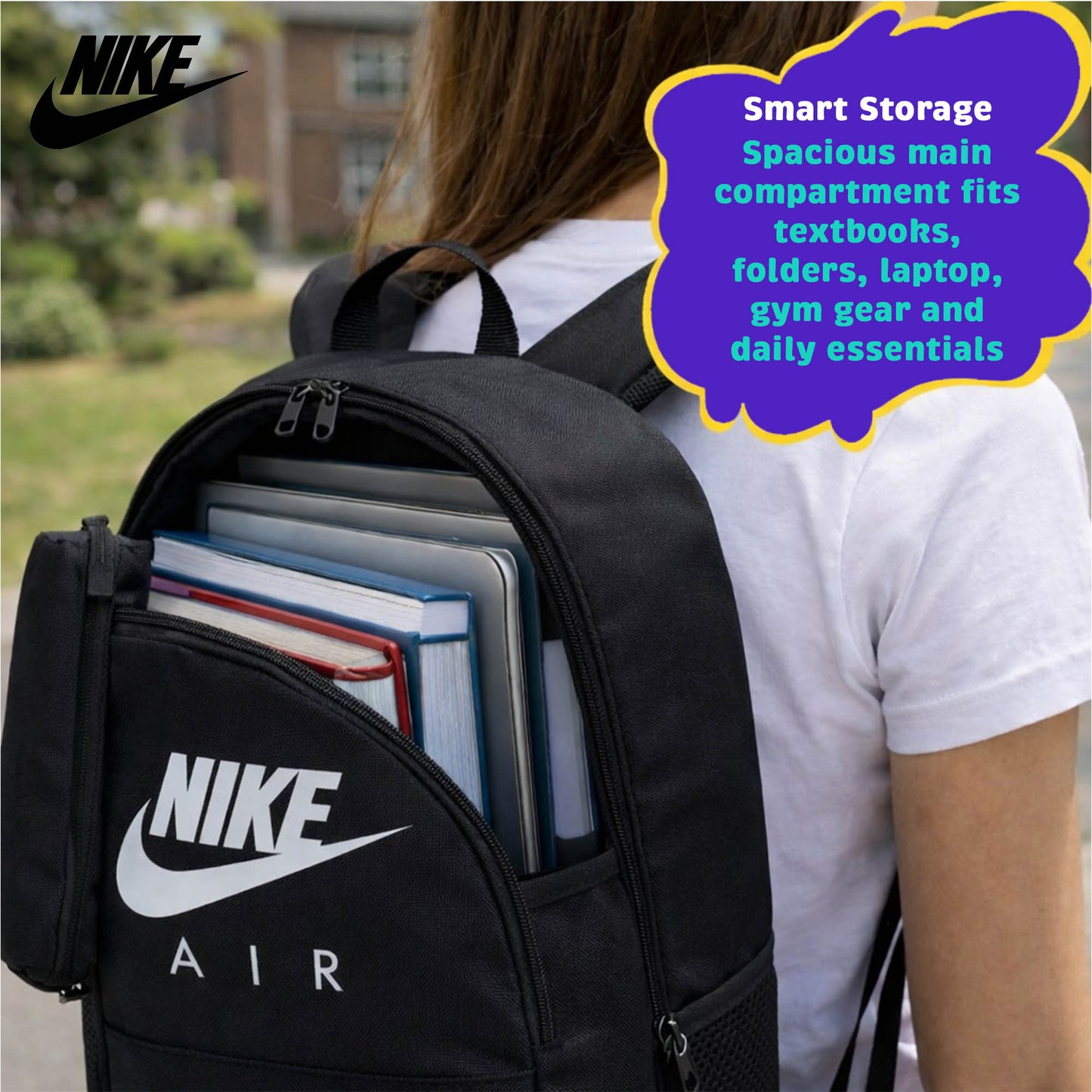 Nike Air Backpack Black / White