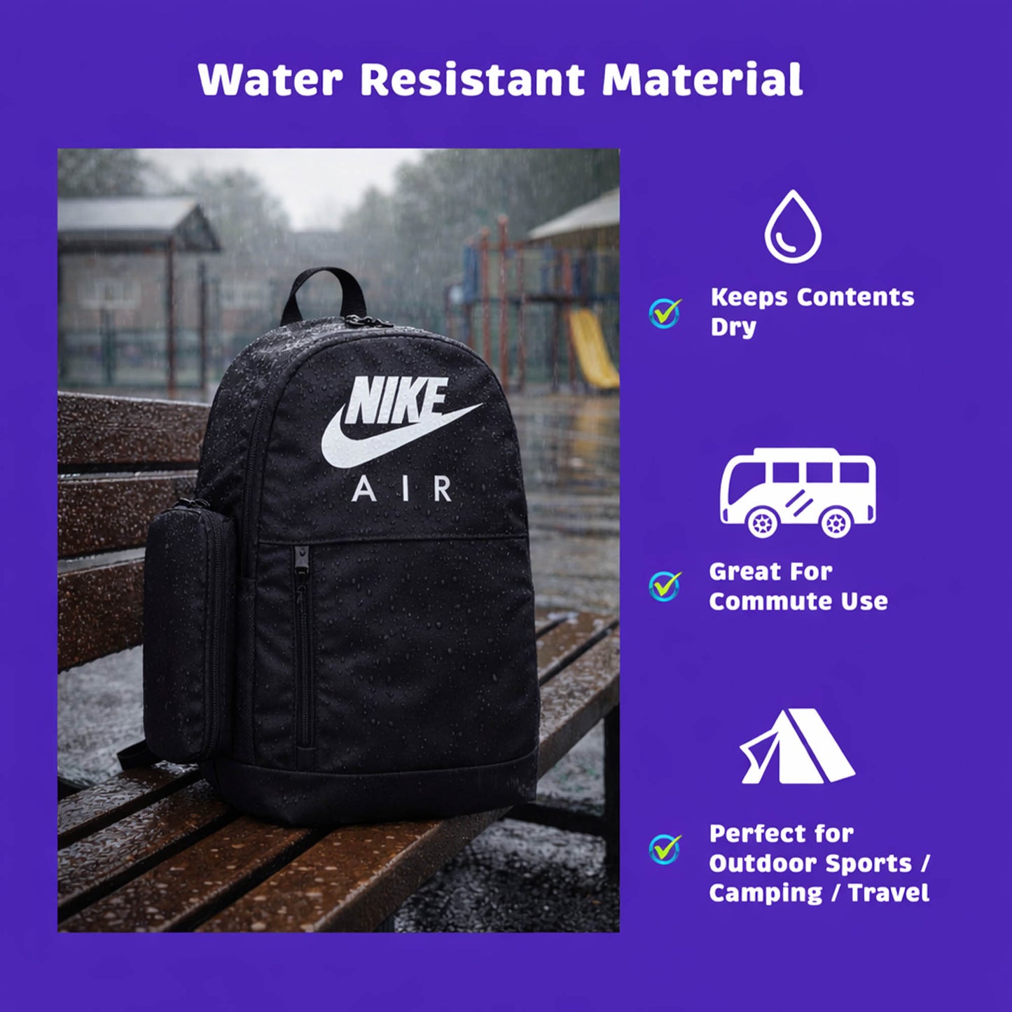 Nike Air Backpack Black / White