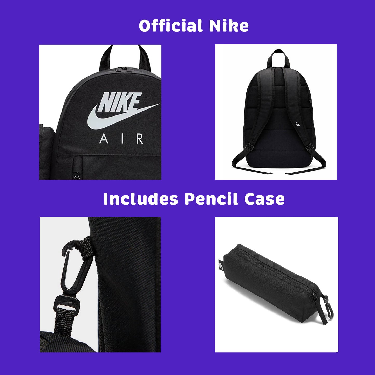 Nike Air Backpack Black / White