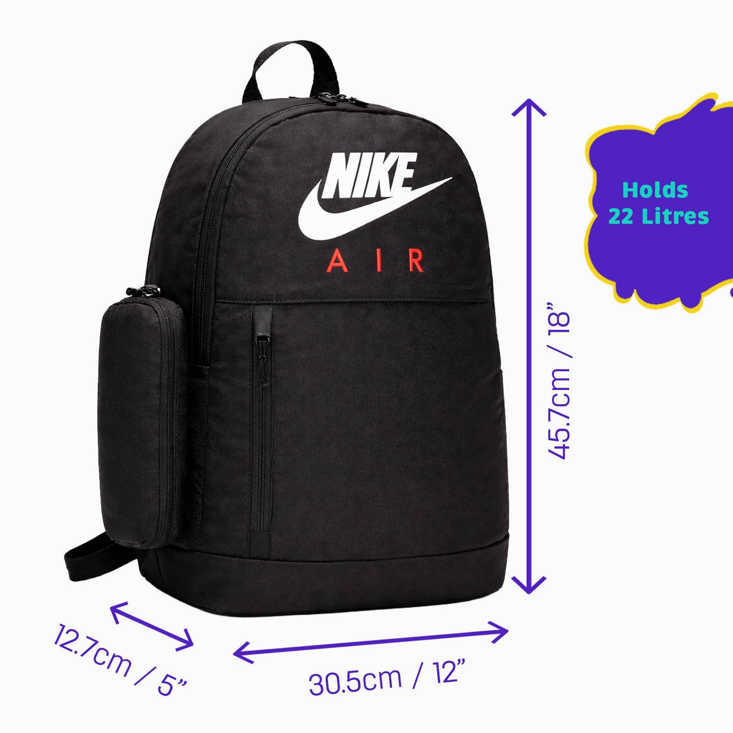 Nike Air Backpack Black / University Red
