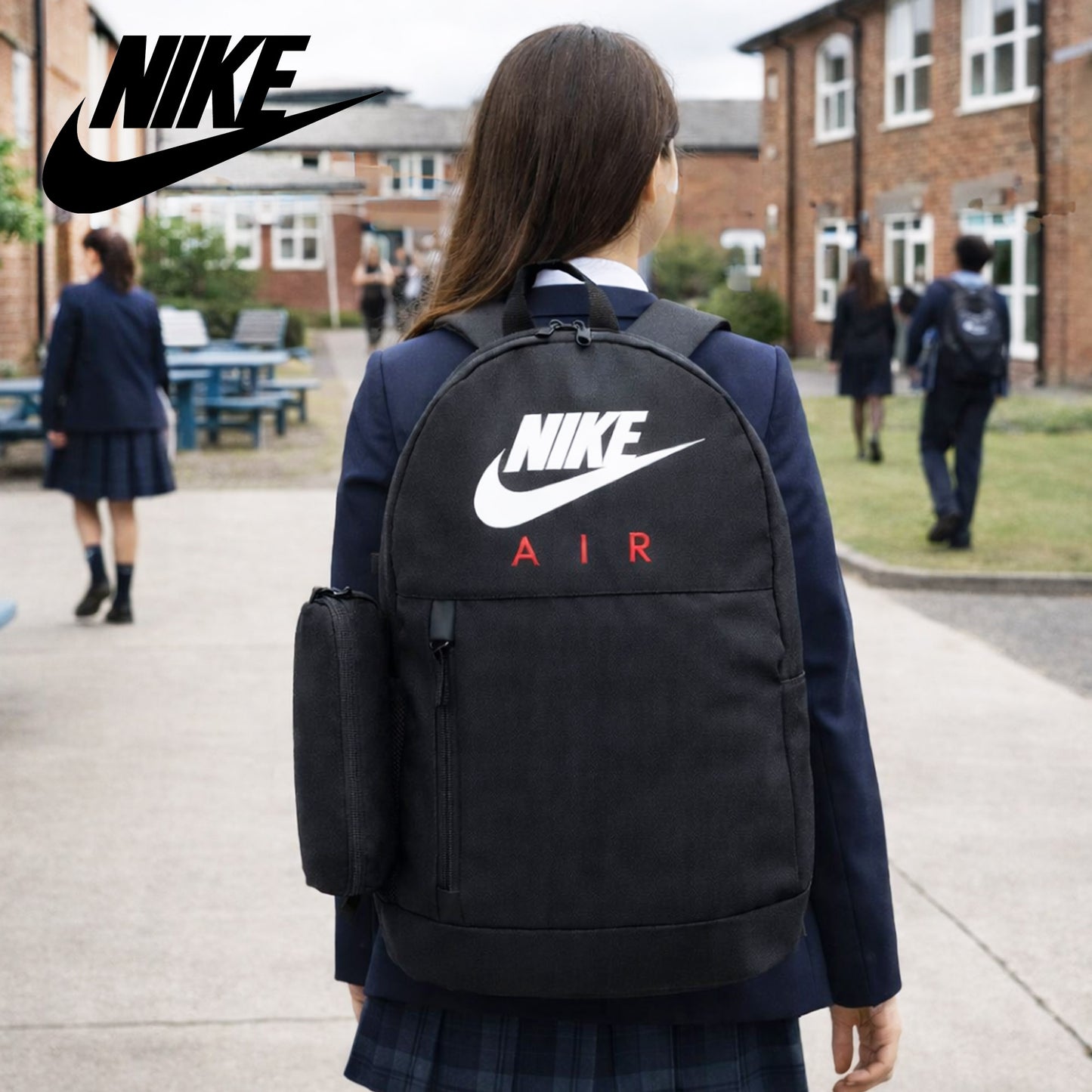 Nike Air Backpack Black / University Red