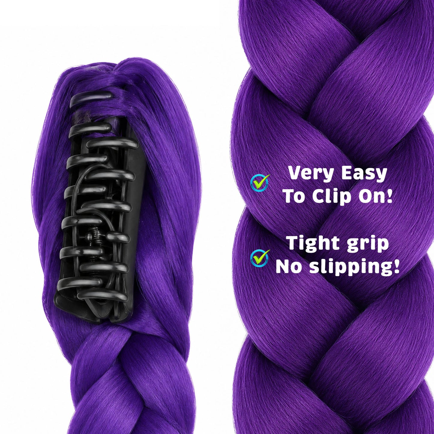 Rumi KPOP Demon Hunters Purple Braided Hair Extension