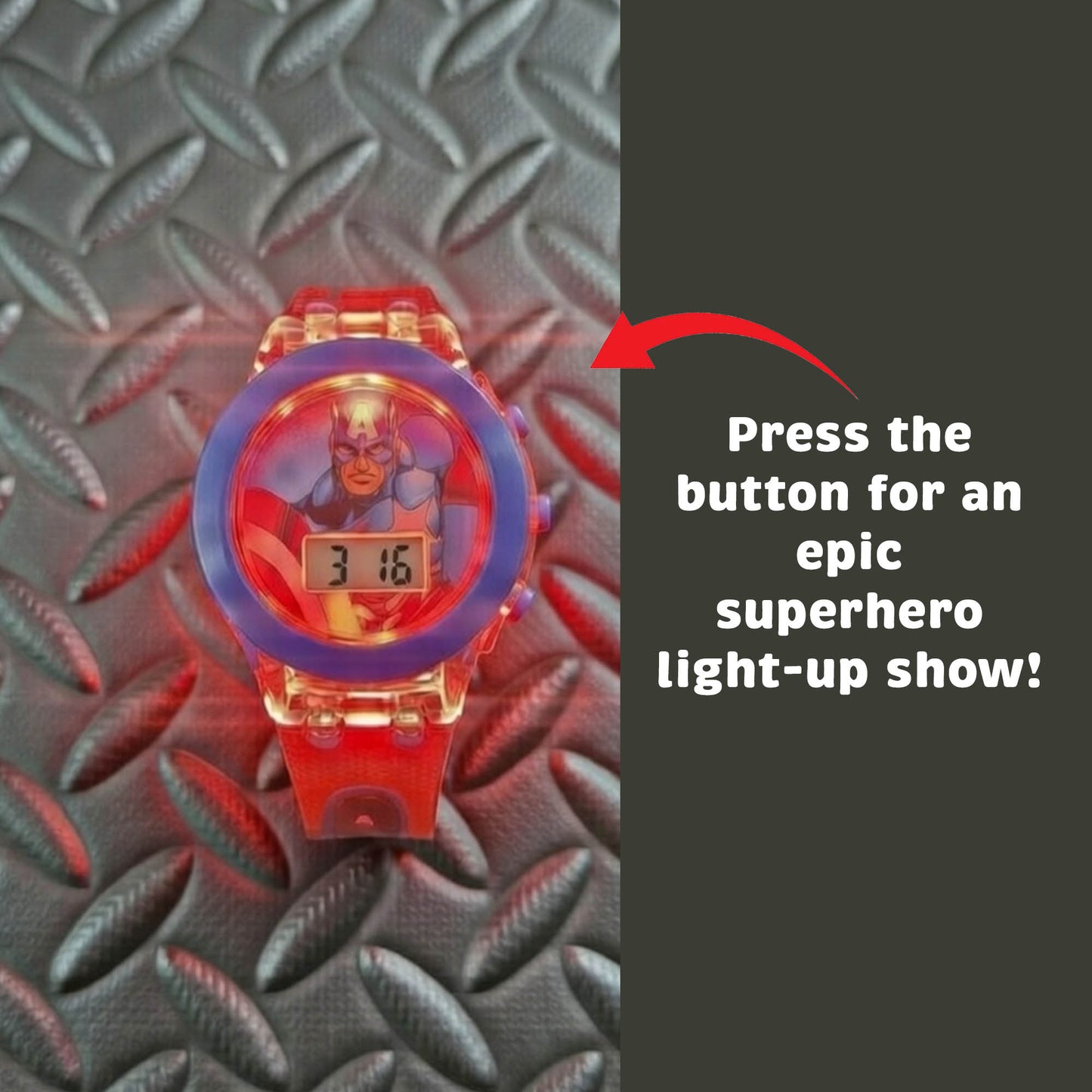 Marvel Captain America Kids Digital Watch